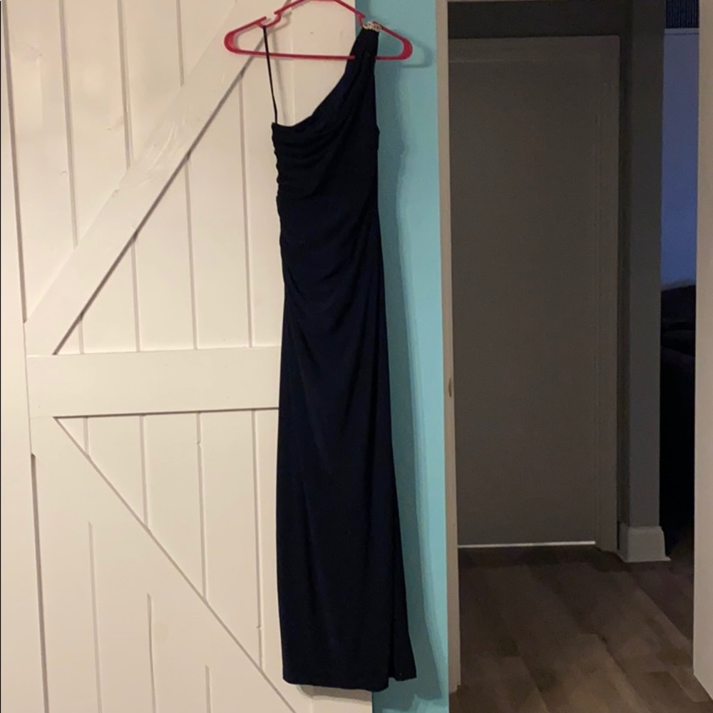 Navy blue gown